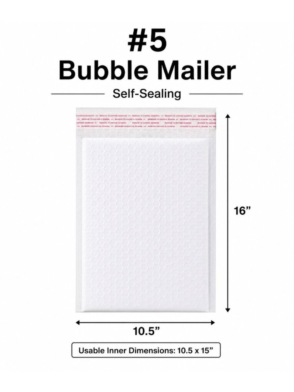 Purple Bubble Mailers 25 Pack 10.5x16 Self-Sealing Shipping Padded Envelopes - Picture 13 of 13